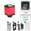 RADHAX Microscope Kit Microscope Camera Full HD 30FPS 4K 48MP USB Industrial Electronic Digital Video Microscope Camera Microscope Lens Adapters (Color : 13MP-HDMI VGA) view 2