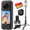 Insta360 X3 - Waterproof 360 Action Camera with 1/2" 48MP Sensors, 5.7K 360 HDR Video, 72MP 360 Photo, 4K Single-Lens, 2.29" Touchscreen|Bundle Includes 2-in-1 Selfie Stick, Lens Cap&512GB view 1