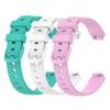 Yoktburu Watch Band for Fitbit Inspire 3, Adjustable Silicone Sport Wristband Replacement Band Compatible with Fitbit Inspire 3 for Women Men (Teal+white+purple, S) view 1