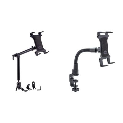 ARKON Mounts TAB801 Heavy-Duty Car or Truck Seat Rail Tablet Mount, Black & TAB086-12 Heavy Duty Tablet Clamp Mount with 12 inch Neck for iPad Pro iPad Air Galaxy Note 10.1 Retail Black
