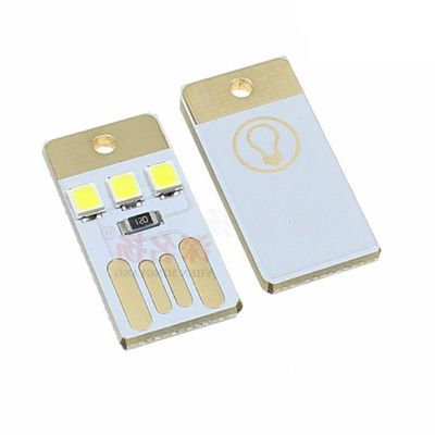 MOOKEENONE 2 Pieces 3 LED USB Tiny Night Light Pocket Lamp for PC Laptop Computer DIY Super Bright Light