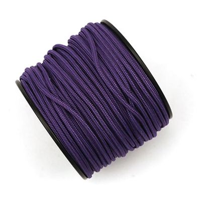 1/8in(3mm) 164ft Nylon Rope Solid Braided Cord 5 Stands Paracord Thin String for Crafts Multipurpose UV Resistant for Tent Garden Clothesline and Outdoor Tarp(Purple)