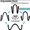 Pmsanzay Universal Over The Seat Hard Hat Rack,Hard Hat Holder Back Seat Hanger Headrest Hook - Strong & Flexible - Simple, Easy to Bend into the Needed Shape and Holds Hard hat and Vest with Ease. view 2
