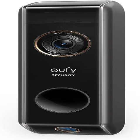 eufy Security Video Doorbell S330, 2K HD Video Doorbell, HD Security Camera, Battery-Powered Add-On, Dual Motion Detection, Package Detection, Family Recognition, No Monthly Fee(Renewed)
