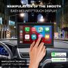 EZoneTronics Portable-Apple-Carplay & Android-Auto-Screen for Cars,Support Dash or Windshield Mounted, Mirror Link/GPS/FM/Siri/Google view 2