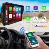 EZoneTronics Portable-Apple-Carplay & Android-Auto-Screen for Cars,Support Dash or Windshield Mounted, Mirror Link/GPS/FM/Siri/Google view 3