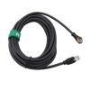 HangTon Gigabit Ethernet M12 8 Pin X-Code RJ45 CAT 6A Network Data Cable for Microscan Hawk MV-4000 Keyence Cognex Basler Sensor Automation Shield Waterproof 3m view 1