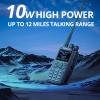Radioddity GD-AT10G DMR Handheld Ham Radio 10W Digital Analog Long Range (UHF Only) with GPS APRS, 3100mAh Rechargeable Battery, Work with Hotspot Black view 2