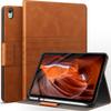 auaua Case for iPad (A16) 11th Generation 11 Inch 2025, iPad 10th Generation 10.9 Inch 2022, with Pencil Holder, Auto Sleep/Wake, Adjustable Stand, PU Leather (Brown) view 1