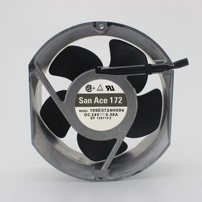 109E5724H504 DC24V 0.58A 17251 172mm 2-Wire Cooling Fan