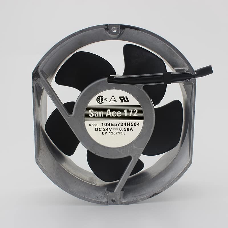 109E5724H504 DC24V 0.58A 17251 172mm 2-Wire Cooling Fan