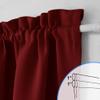 NICETOWN Burgundy Red French Door Curtains for Front Back Window Privacy view 2