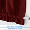 NICETOWN Burgundy Red French Door Curtains for Front Back Window Privacy view 3