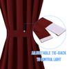NICETOWN Burgundy Red French Door Curtains for Front Back Window Privacy view 4