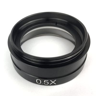 RADHAX Microscope Kit 0.3X 0.5X 2.0X Industry Video Microscope Camera Objective Lens Microscope Lens Adapters (Color : 0.5X 2X)