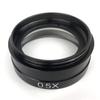 RADHAX Microscope Kit 0.3X 0.5X 2.0X Industry Video Microscope Camera Objective Lens Microscope Lens Adapters (Color : 0.5X 2X) view 1