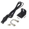 HYSHIKRA Stainless Stell Antenna Spring, Heavy Duty Antenna Mount with 5meter RG58 Coax Cable and L Shape Fender Bracket for Motorola Kenwood Yaesu Mobile Radio view 2