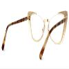 VOOGLAM Green Metal Cat Eye Blue Light Blocking Glasses, Fashion Glasses Frame for Women Anti Eyestrain & UV view 4