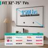 No Stud TV Wall Mount Bracket for 32-75 inch TVs, Sturdy No Drill Drywall TV Mount Up to 150 Lbs, Slim Studless TVs Wall Mount with Max Vesa 600x400mm - Easy Install with Bubble Level view 3
