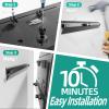 No Stud TV Wall Mount Bracket for 32-75 inch TVs, Sturdy No Drill Drywall TV Mount Up to 150 Lbs, Slim Studless TVs Wall Mount with Max Vesa 600x400mm - Easy Install with Bubble Level view 4