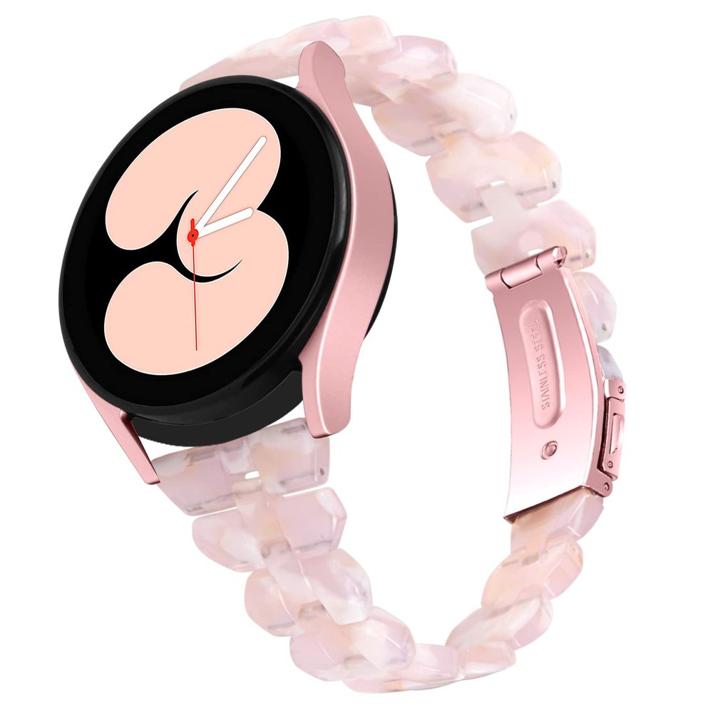 Resin Band Compatible with Amazfit GTS 4/GTR Mini/GTS 4 Mini/GTS 3/GTS 2 Mini/GTS 4 Mini Bands, 20mm Wrist Strap Replacement Adjustable Band for Amazfit Bip 3/Bip 3 Pro/Bip U Pro/Bip U Smartwatch Accessories (pink)