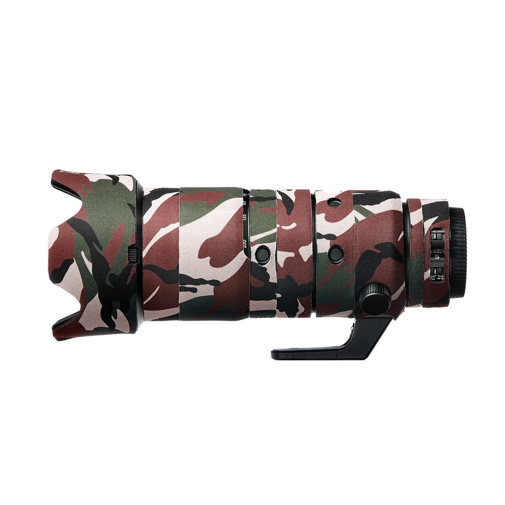 easyCover Lens protection camouflage cover Neoprene Lens Protection Compatible with Nikkor Z 70-200mm f/2.8 VR S (Green Camouflage)