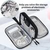 YFEIQI electronic cable manager, travel cable sorting bag, electronic accessories storage bag, waterproof and dust-proof protective cover, travel necessities (Blue) view 4