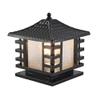 CHENKUI Galvanized Sheet Glass LampShade Courtyard Style Post Light Outdoor Villa LED Square Column Headlight Chinese Style Waterproof High Brightness Post Lights for Deck Garden Patio Landscape view 1