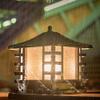 CHENKUI Galvanized Sheet Glass LampShade Courtyard Style Post Light Outdoor Villa LED Square Column Headlight Chinese Style Waterproof High Brightness Post Lights for Deck Garden Patio Landscape view 3