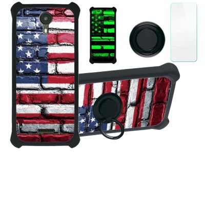 jioeuinly ATT Radiant Core Case Compatible with ATT Radiant Core Phone Case Cover [with Tempered Glass Screen Protector][Hard PC + Soft Silicone][Luminous Effect] YGH-GQ