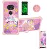 Revvlry+ Plus Case Compatible with Motorola Moto G7/G7+Plus Case T-Mobile Revvlry+ Plus Phone Case Cover [with Tempered Glass Screen Protector][Hard PC + Soft Silicone][Luminous Effect] JSF-DJS view 1