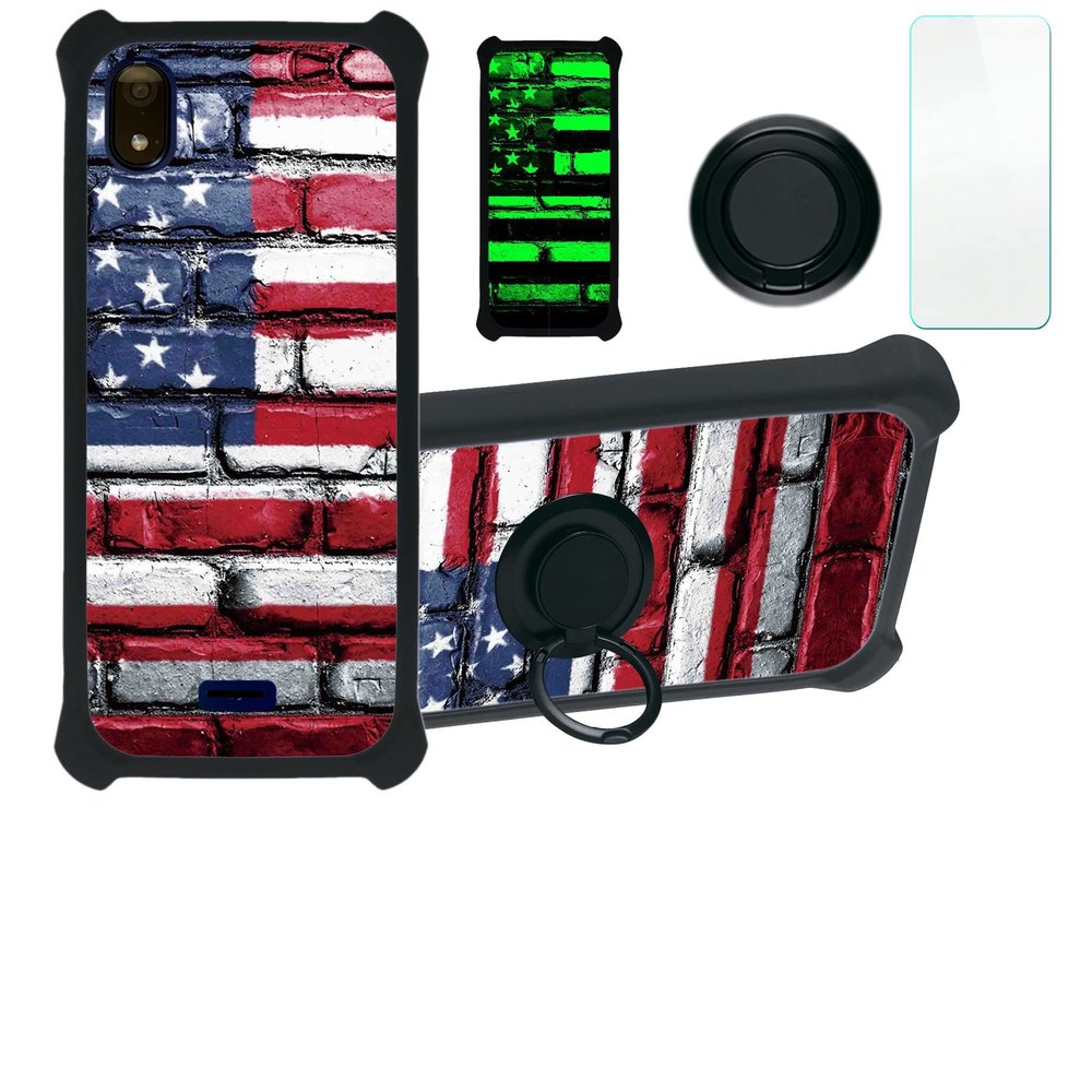 jioeuinly Moxee M2160 Case Compatible with Moxee M2160 Phone Case Cover [with Tempered Glass Screen Protector][Hard PC + Soft Silicone][Luminous Effect] YGH-GQ