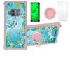 jioeuinly Case for Moto One Zoom Case Compatible with Motorola Moto One Zoom Phone Case Cover [with Tempered Glass Screen Protector][Hard PC + Soft Silicone][Gold Glitter+Luminous] JSF-YHD view 1