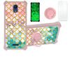 jioeuinly ATT Fusion Z Case Compatible with ATT Motivate Phone Case Cover [with Tempered Glass Screen Protector][Hard PC + Soft Silicone][Gold Glitter+Luminous] JSF-YL view 1