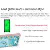 jioeuinly Sky Device Elite P55 Case Compatible with Sky Device Elite P55 Phone Case Cover [with Tempered Glass Screen Protector][Hard PC + Soft Silicone][Gold Glitter+Luminous] JSF-YHD view 3