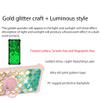 jioeuinly Case for Oneplus 7 Pro Case Compatible with Oneplus 7 Pro Phone Case Cover [Hard PC + Soft Silicone][Gold Glitter+Luminous] JSF-YL view 3