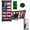 jioeuinly Orbic Myra 5G Phone Case Compatible with Orbic Magic 5G Case Cover [with Tempered Glass Screen Protector][Hard PC + Soft Silicone][Luminous Effect] YGH-GQ view 1