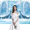 10x6.5ft Castle Backdrop Winter Wonderland Ice Castle Photography Backdrop Blue Ice Snowflake Background Winter Snow Landscape for Princess Girl Baby Shower Kids Birthday Party view 1