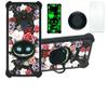 jioeuinly ATT Motivate 2 Case Compatible with ATT Motivate 2 Phone Case Cover [with Tempered Glass Screen Protector][Hard PC + Soft Silicone][Luminous Effect] YGH-LZM view 1