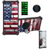 jioeuinly AT&T Motivate 3 Case EABF22206A Compatible with Sharp Rouvo V Phone Case Cover [with Tempered Glass Screen Protector][Hard PC + Soft Silicone][Luminous Effect] YGH-GQ view 1