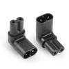 PNGKNYOCN IEC 320 C8 to C7 Power Adapter90 Degree 250V 2.5A 8 Figure C8 Male to C7 Female Extension Power Adapter2-Pack view 2
