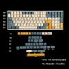 145 Apricot Yellow Korean Dye-Sub Mac Keycaps Thick PBT Cherry Profile Key caps for TKL 61 64 68 75 87 96 104 108 GMMK MX Mechanical Keyboard view 2