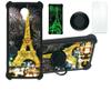 jioeuinly Lush Mint L1589k Case Compatible with Lush Mint L1589k Phone Case Cover [with Tempered Glass Screen Protector][Hard PC + Soft Silicone][Gold Glitter+Luminous] JSH-TT view 1