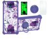 jioeuinly Cricket Vision 2 Case Compatible with Cricket Vision 2(U304ac) Phone Case Cover [with Tempered Glass Screen Protector][Hard PC + Soft Silicone][Luminous Effect] YGZ-ZSH view 1