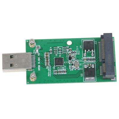 1 X USB3.0 to mSATA Adapter Card, Plug and Play SB 3.0 to Mini PCIE mSATA SSD External to USB 3.0 SSD Converter Adapter Transmitter for Windows 2000/xp/Vista/7/8