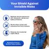 DefenderShield EMF Protection & 5G Anti Radiation iPhone 14 Pro - RFID Blocking EMF Shield Detachable Wallet Case with Magnetic Closure (Brown) view 4