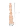 VILLFUL Antique Roman Column Applique for Cabinet Wooden Decorative Pillar Roman Style Decor Element view 2