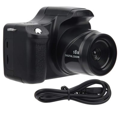 18X Zoom HD Telephoto DSLR Digital Camera, 24MP, 3.0 inch LCD, Built in Flash, HD SLR with Wide Angle Lens (Standard Edition)