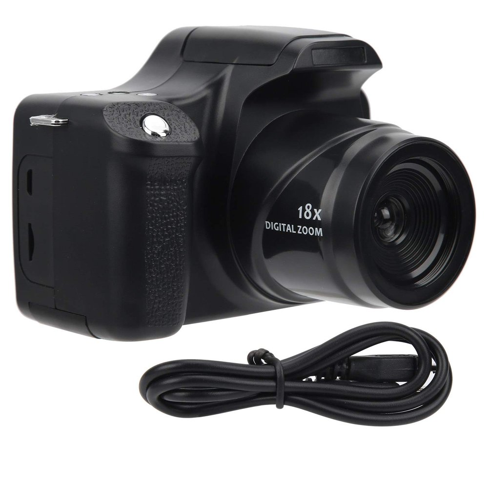 18X Zoom HD Telephoto DSLR Digital Camera, 24MP, 3.0 inch LCD, Built in Flash, HD SLR with Wide Angle Lens (Standard Edition)