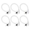 Urban August Child-Proof Refrigerator Lock for Kids & Adults - Lock for French Door Fridge and Cabinet (Regular, White, 6 Pack Keyed Alike) view 1